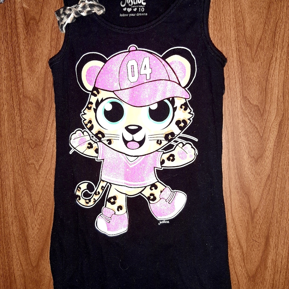 .🐅🐅Justice size 10 tank top. Excellent🌺🌺🌺